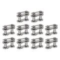 uxcell 10Pcs #35 Chain Master Connector Link Roller 3/8" Pitch Stainless Steel Standard Connecting Split Links for 06C Chain