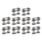 uxcell 10Pcs #35 Chain Master Connector Link Roller 3/8" Pitch Stainless Steel Standard Connecting Split Links for 06C Chain