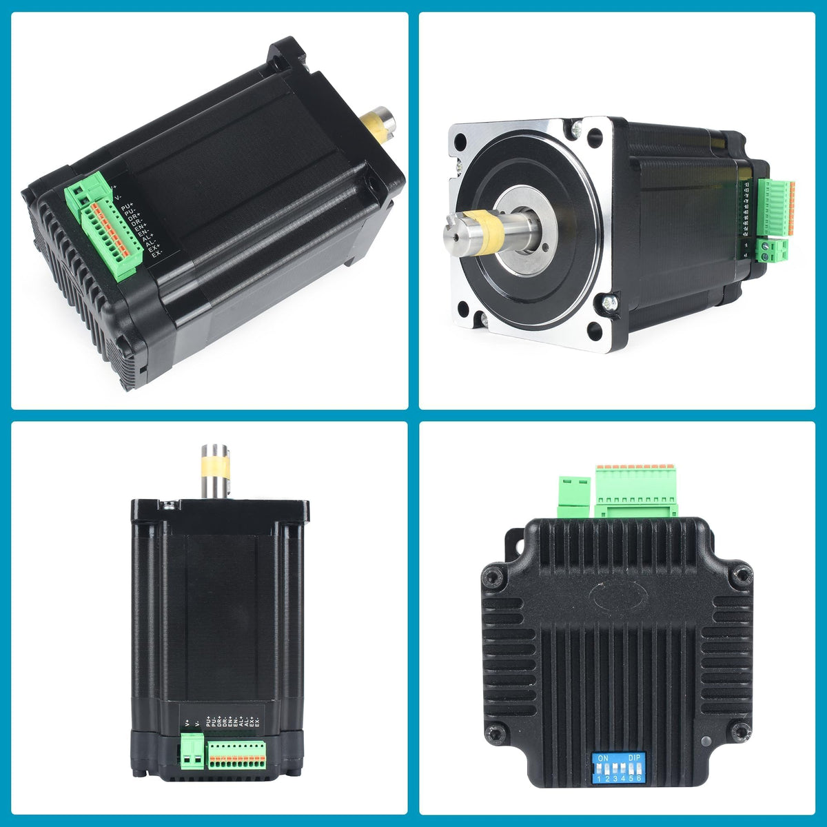 CNCTOPBAOS Integrated Nema34 Closed Loop Stepper Motor 8.5N.m 6A DC24V-60V