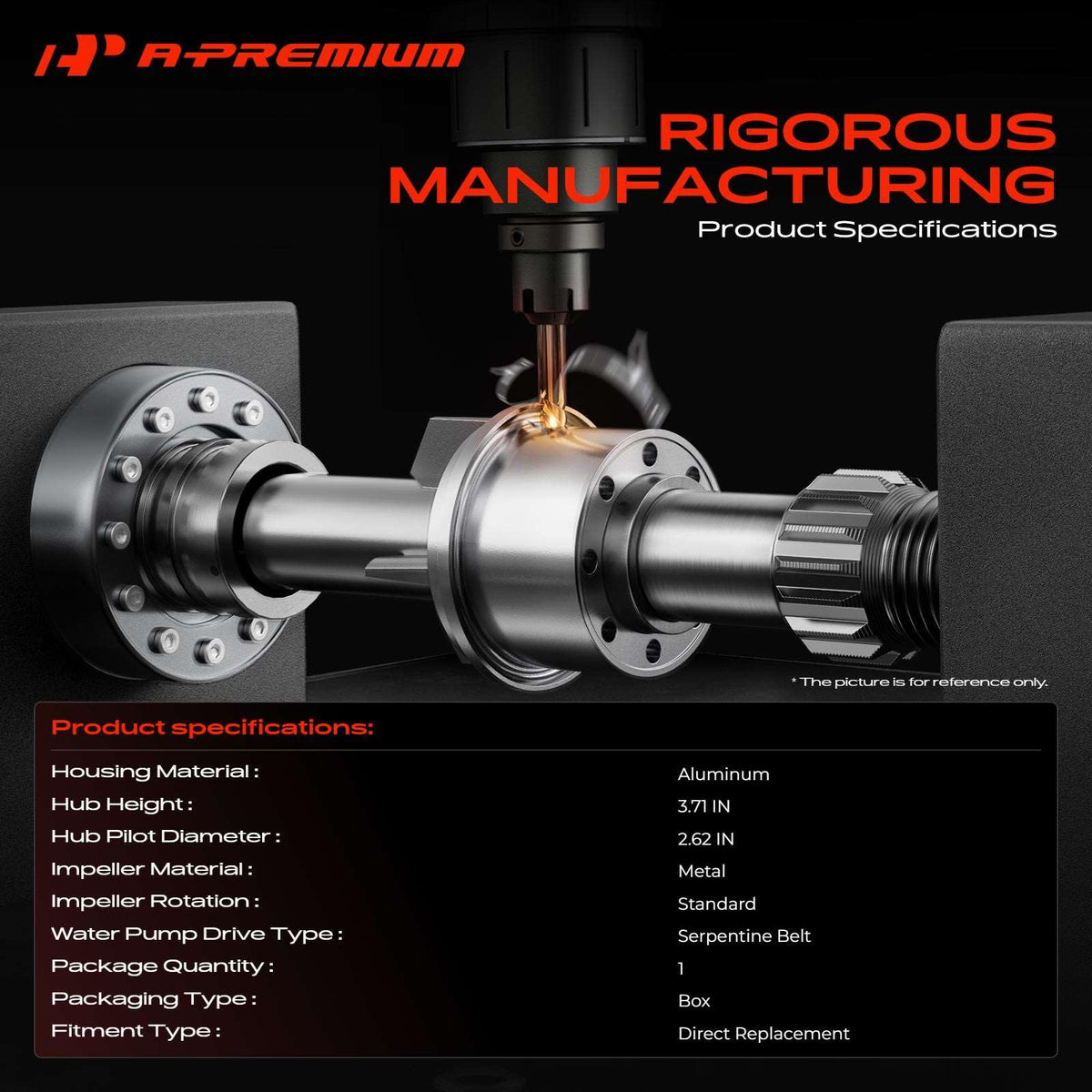 A-Premium Engine Water Pump Compatible with Jeep, AMC