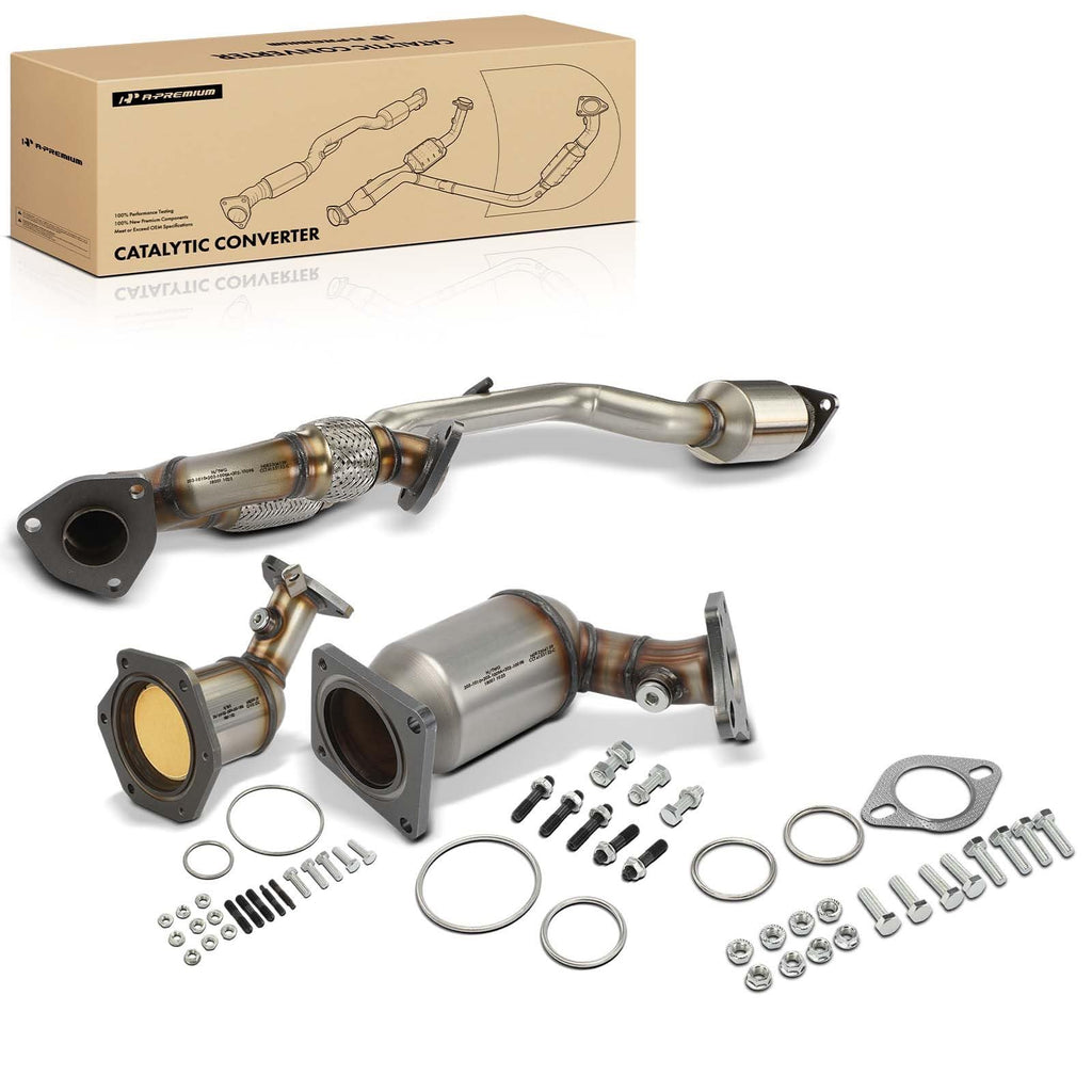 A-Premium 3 PCS Front and Rear Catalytic Converter Kit, E.P.A Compliant