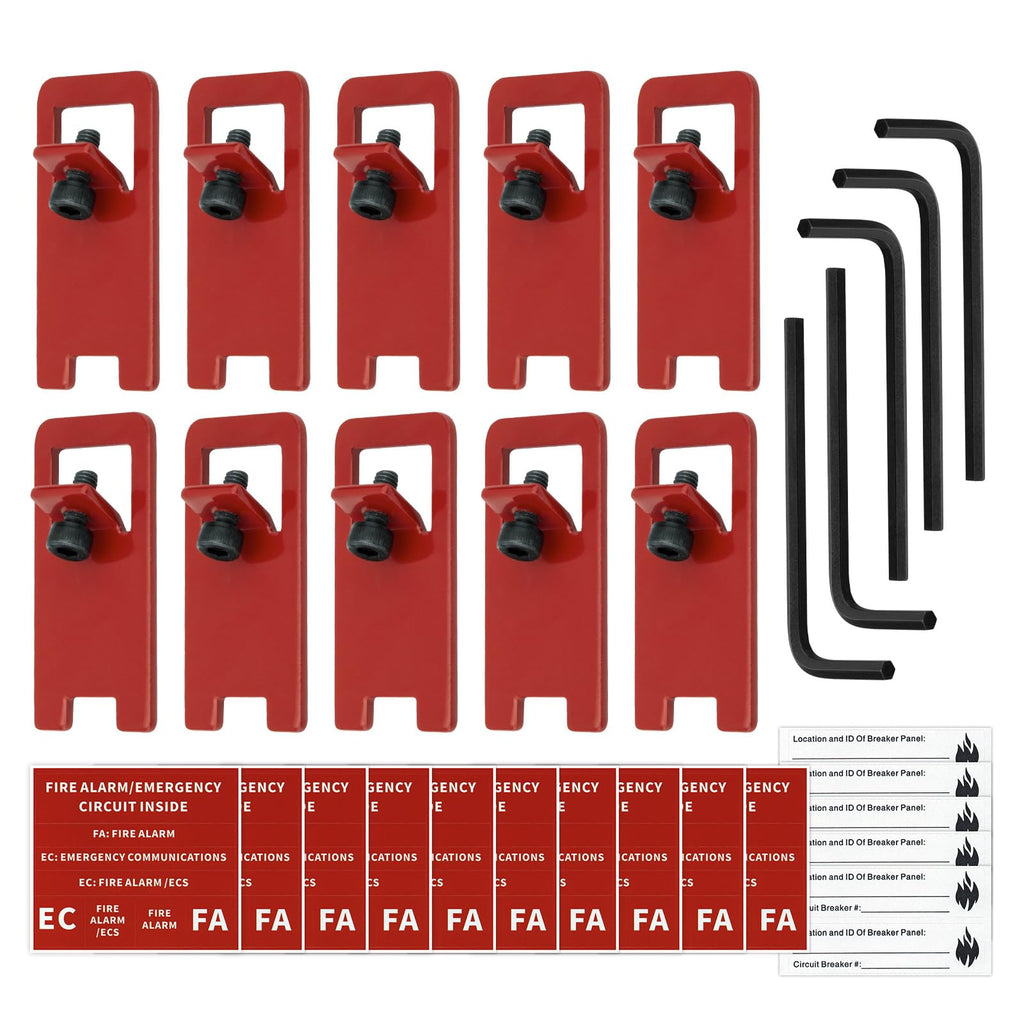 ELOCK-FA Fire Alarm Breaker Lockout Kit, 10 Sets