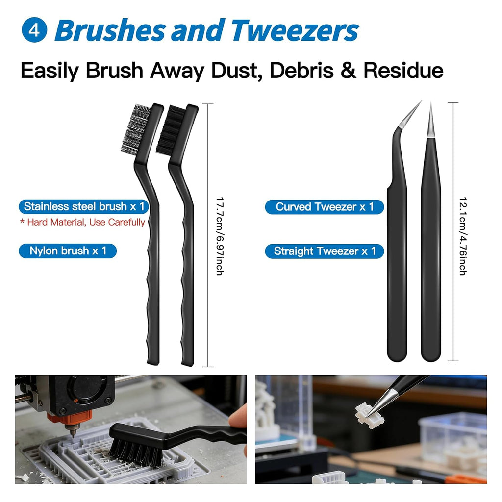 Deburring Tool 3D Printing for Resin PLA with Flush Cutters | 3D Printer Deburring Tool, Flush Cutter, Sanding