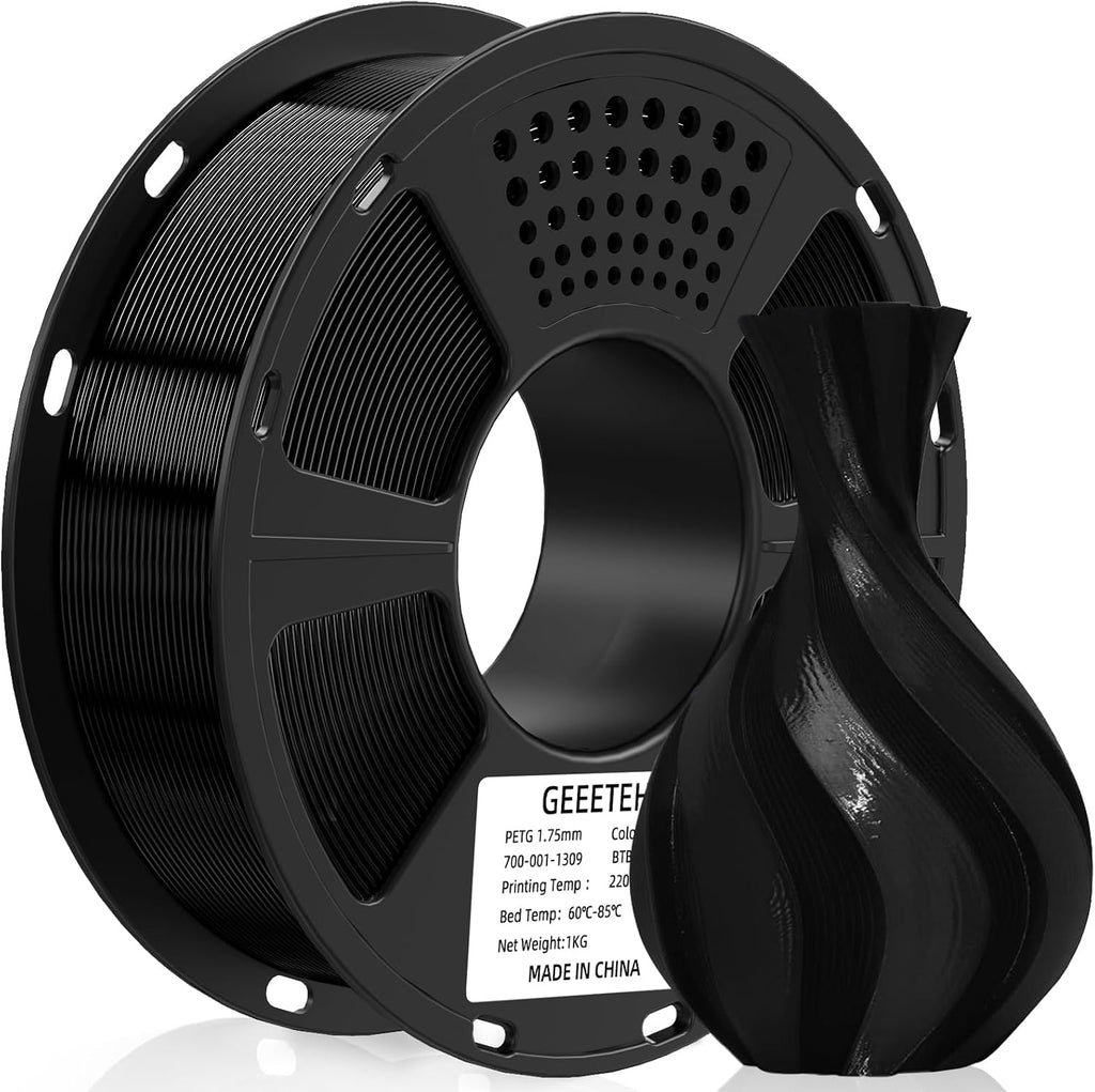 PETG Filament 1.75mm, 1 KG (2.2lbs) Spool 3D Printer Filament, High-Toughness, ±0.02mm Accuracy, Neatly Wound &