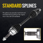 KUSATEC Front Left CV Axle Assembly for Camry Highlander Solara
