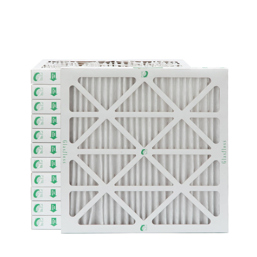 20x20x2 MERV 10 AC Furnace Air Filter. 12 Pack