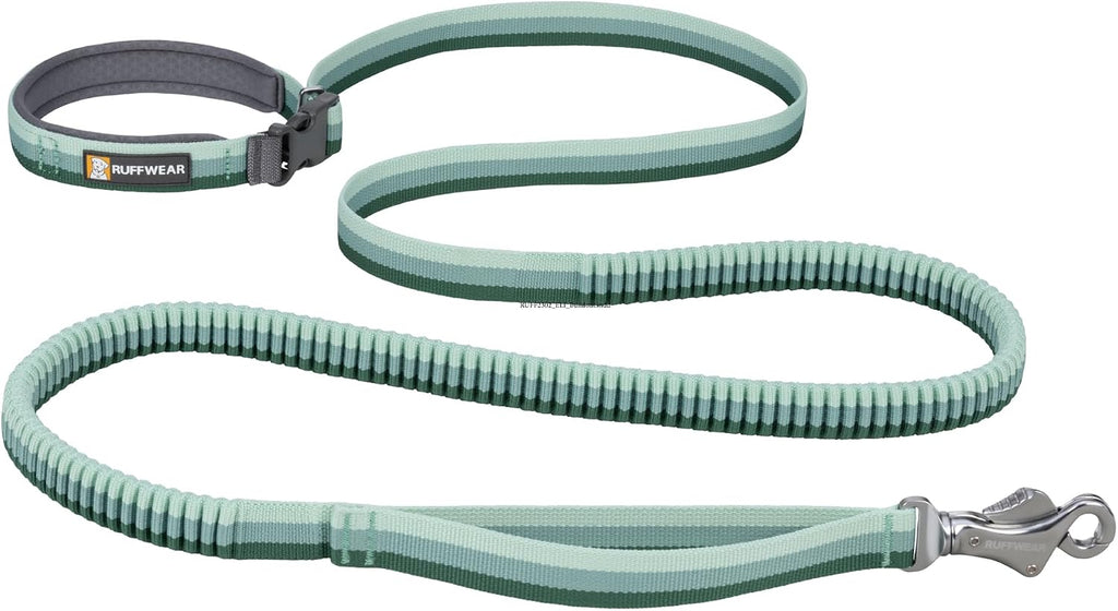 Roamer Bungee Dog Leash, River Rock Green, 5.5'-7'