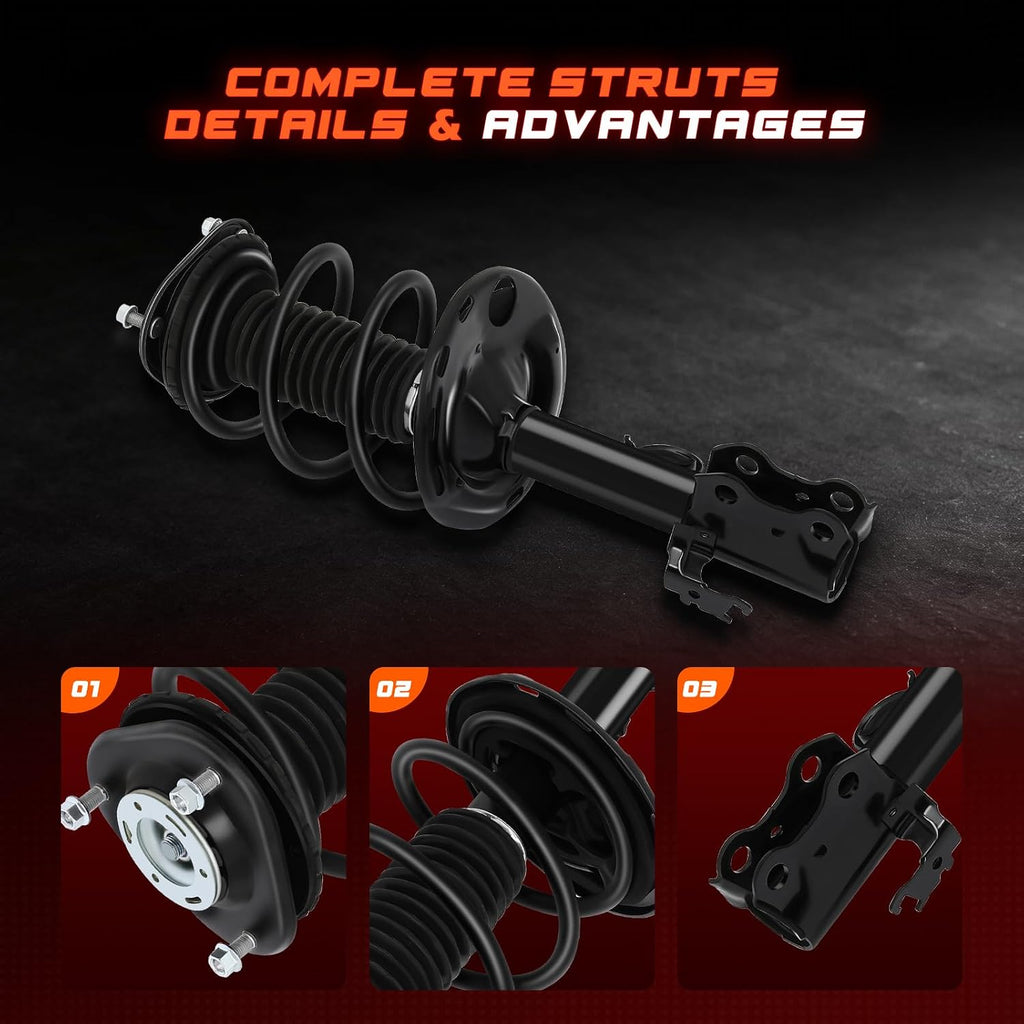 CCIYU Complete Strut Shock Absorber Fit for Toyota RAV4 06-12 2PCS 4WD FWD