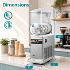 Commercial Slushie Machine, 15L Single Tank Frozen Drink Maker