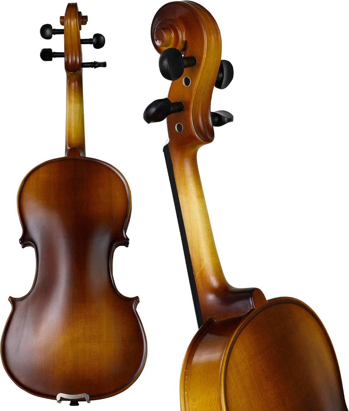 Bunnel Premier Violin Outfit 4/4 Full Size - Carrying Case and Accessories Included - Solid Maple Wood and Ebony