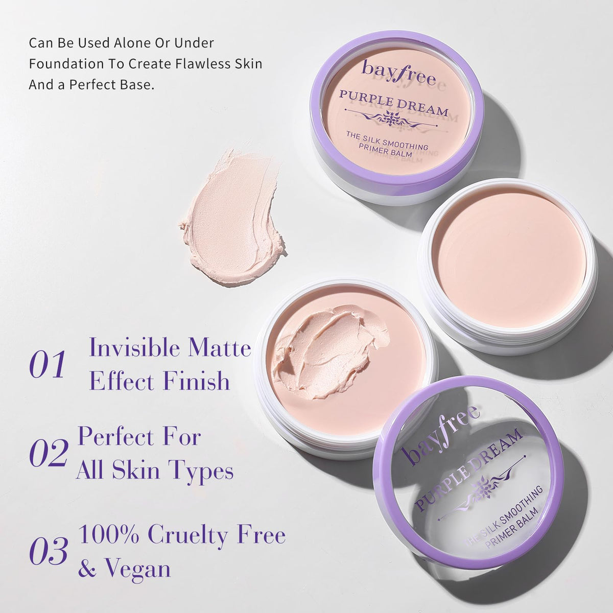 Silk Smoothing Primer Balm, Poreless Face Primer, Matte Finish