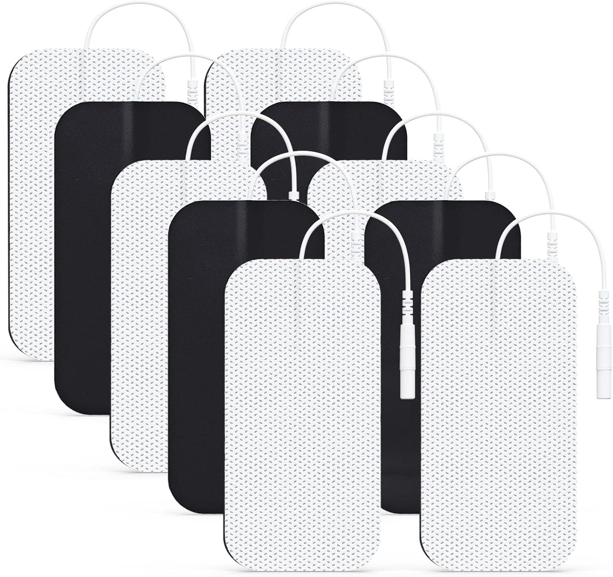 TENS Unit Electrode Pads 2"x4" 10 Pcs, Latex-Free, Reusable