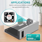 Wathai 40mm x 20mm 3pin Computer Case Fan 12V DC Brushless Cooling Motor