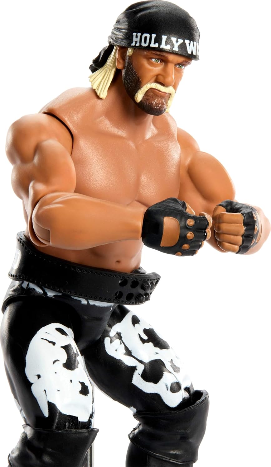 WWE “Hollywood” Hulk Hogan Action Figure, Main Event Series #165, 6-inch Collectible Superstar with 14 Articulation