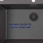Nantucket Sinks Matte Brown Decorative Trim Ring for Disposal Flange