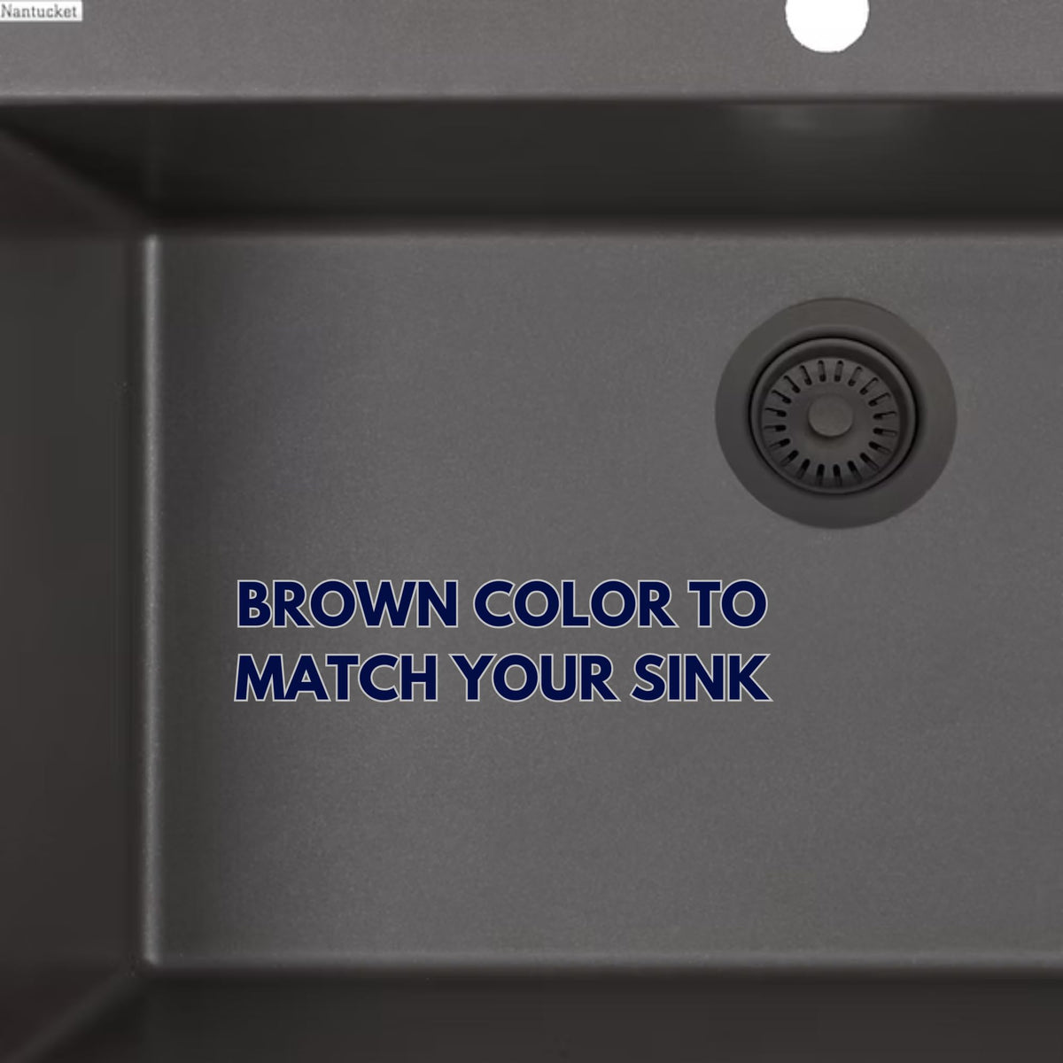Nantucket Sinks Matte Brown Decorative Trim Ring for Disposal Flange