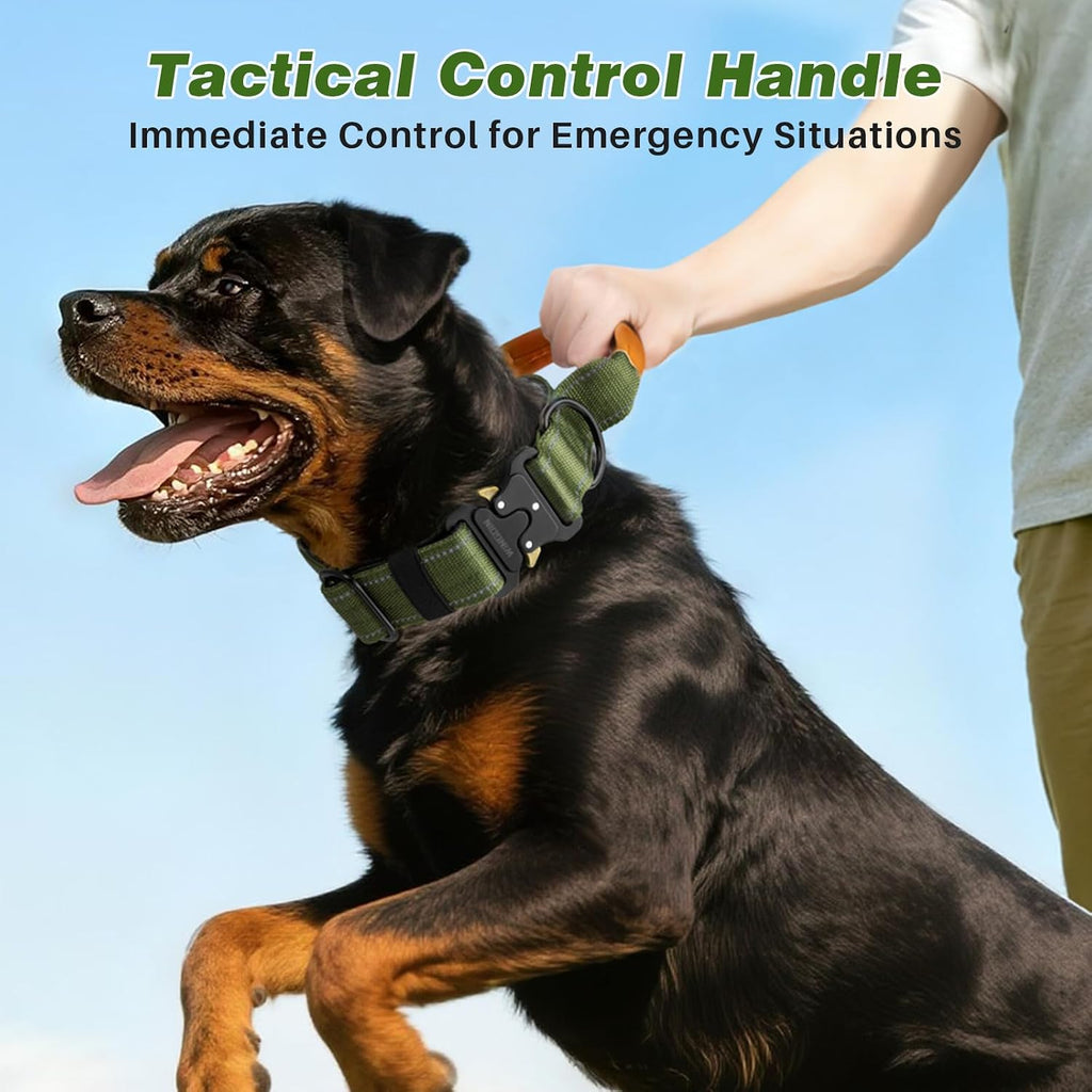 Dog Collar for Large Dogs, Heavy Duty Tactical Dog Collars