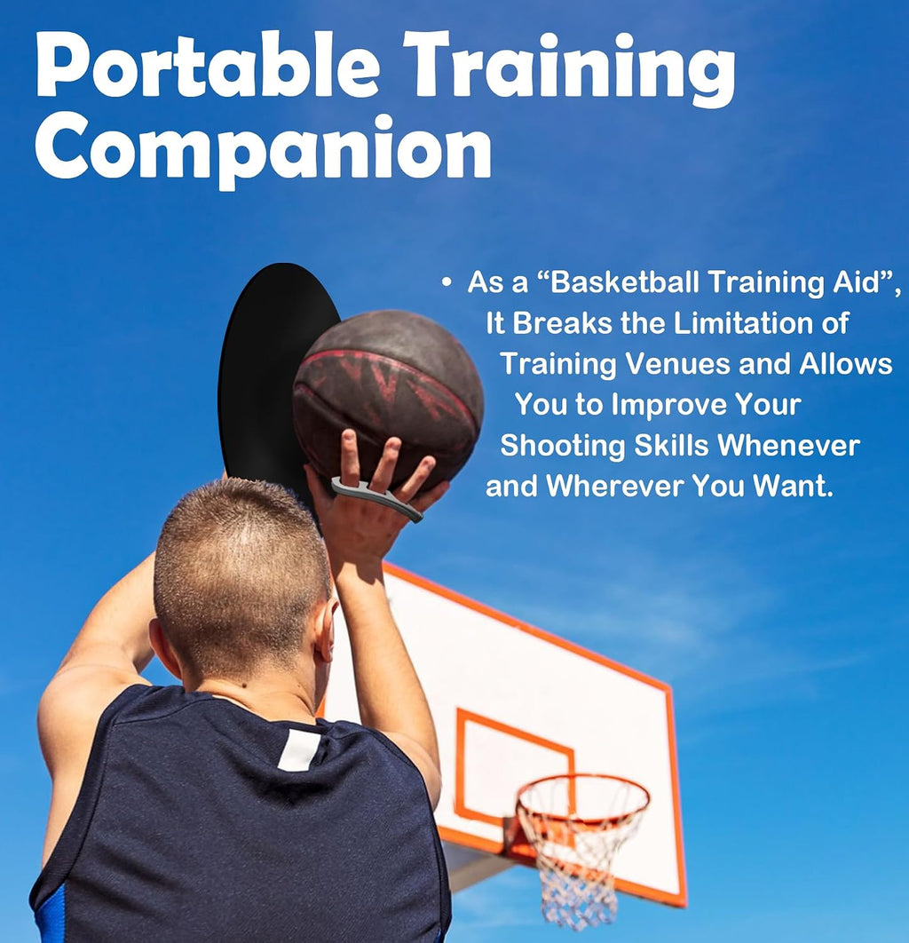 Basketball Shooting Trainer - Adjustable Hand Placement Corrector Eliminate Off-Hand Interference with Bonus 5.3"