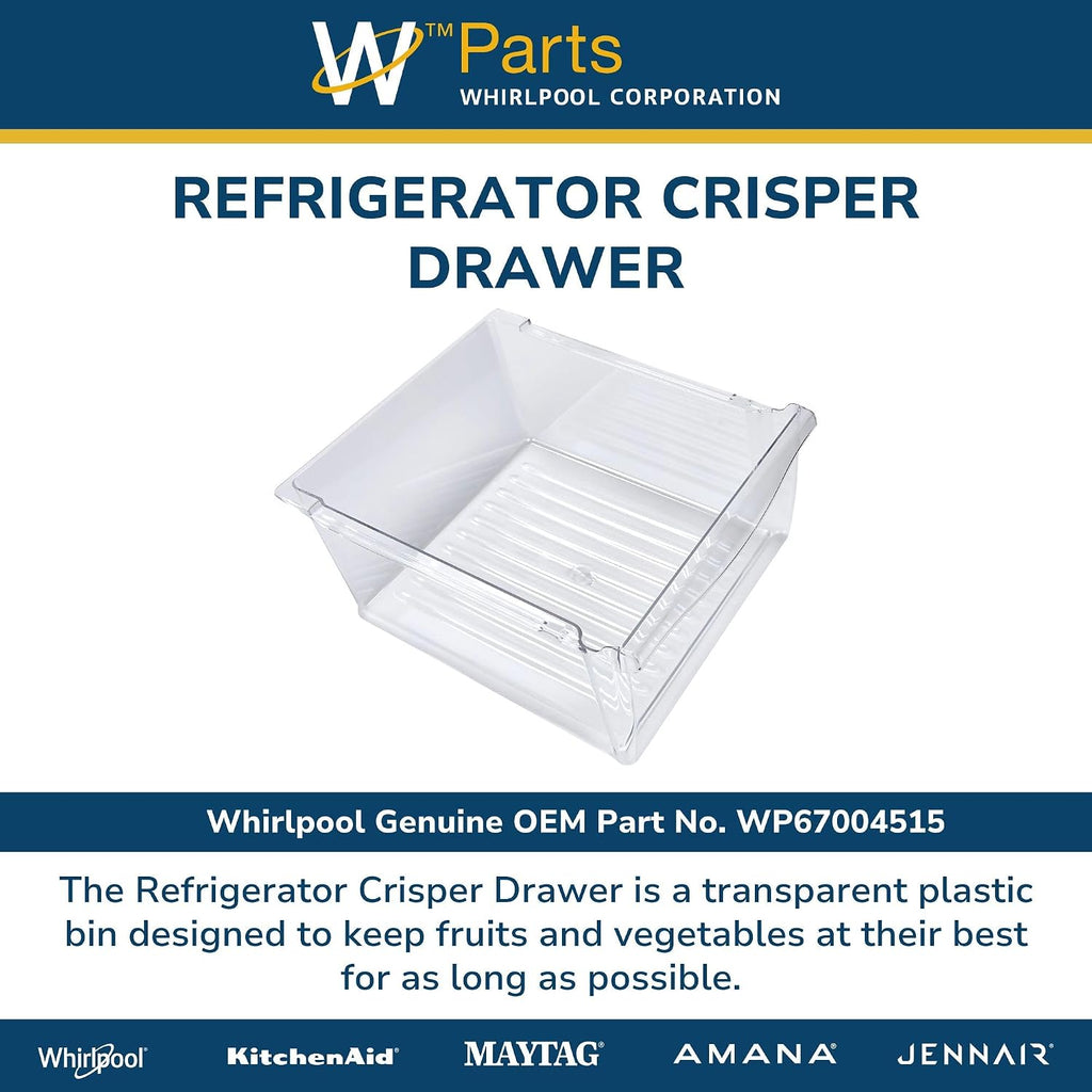 Whirlpool WP67004515 Genuine OEM Refrigerator Crisper Drawer Replacement Part