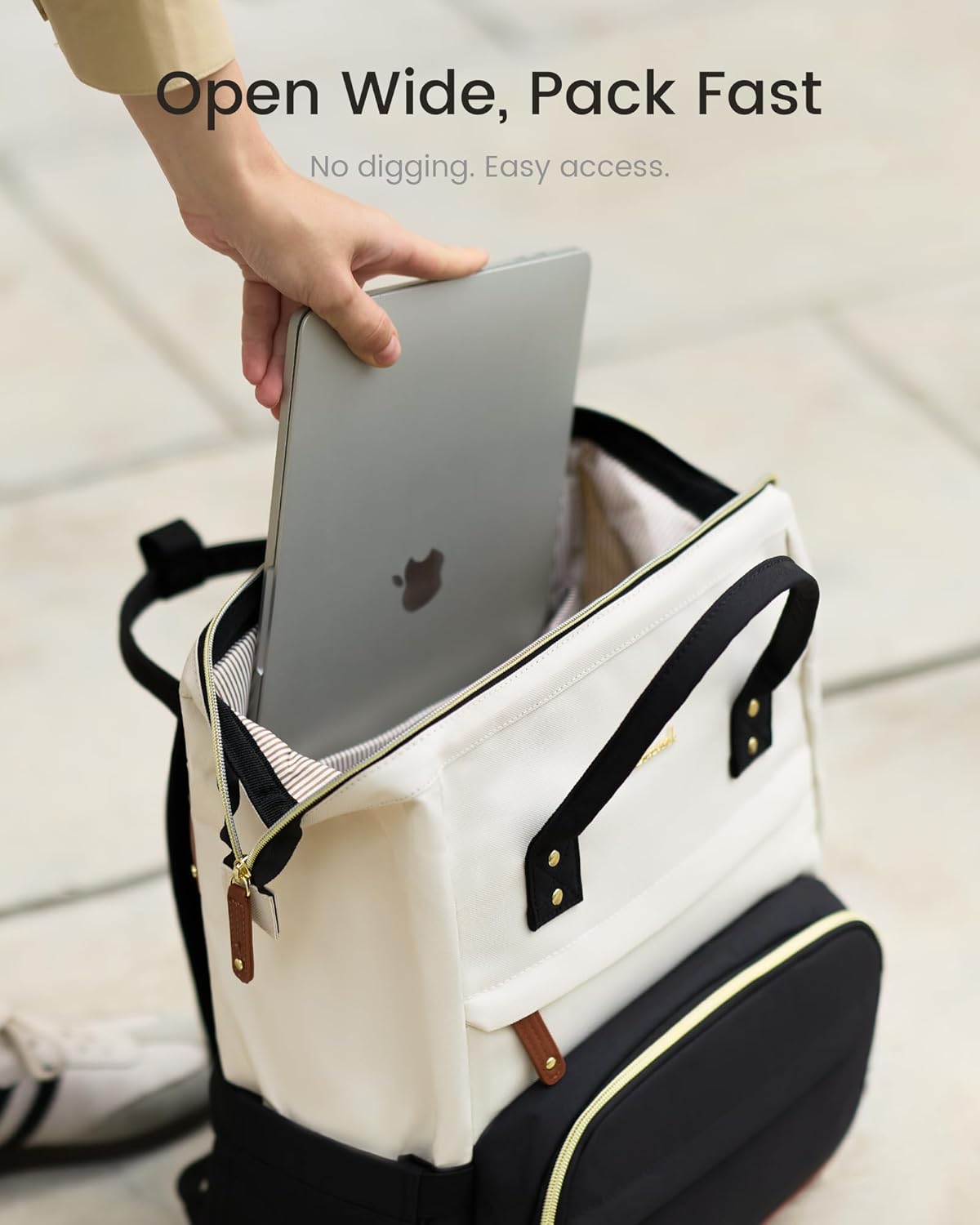 Laptop Backpack for Women, 15.6 Inch Work Business Backpacks Purse With Large Capacity, Waterproof Nurse Bag College
