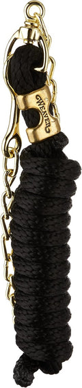 Weaver Leather Poly Lead Rope with Swivel Chain, Black, 8' 6"