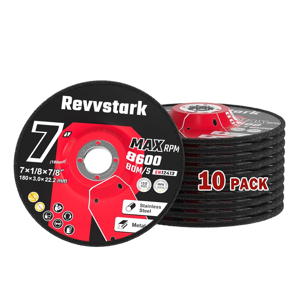 10 Pack 7 Inch Grinding Wheels for General Purpose Metal