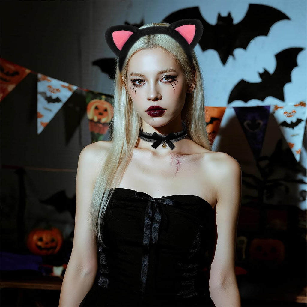 Cat Costumes Including Cat Ears and Tail Necklace Paw Gloves Animal Costume