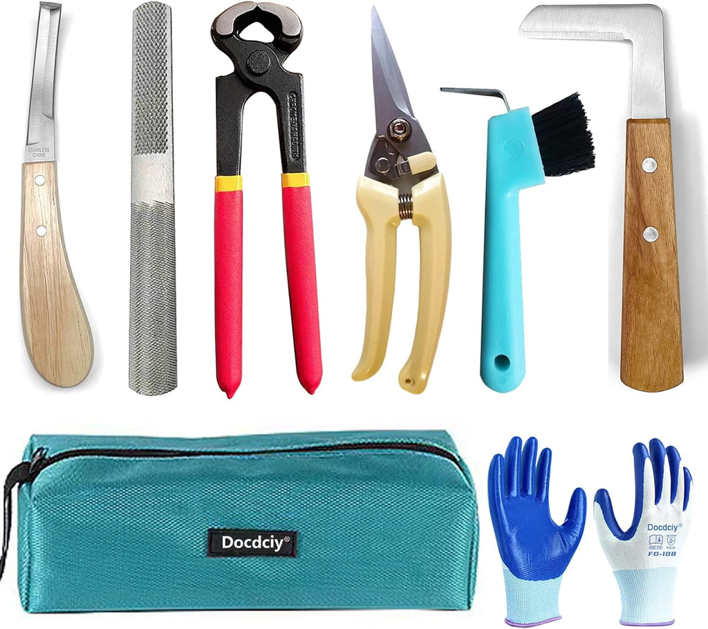 8 inch Farrier Tool Kit Goat Hoof Trimmers & Hoof Clippers Set