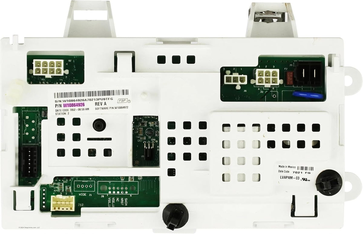 W10864926 for Kenmore Whirlpool Washer Control Board 110.2022251 110.2024251