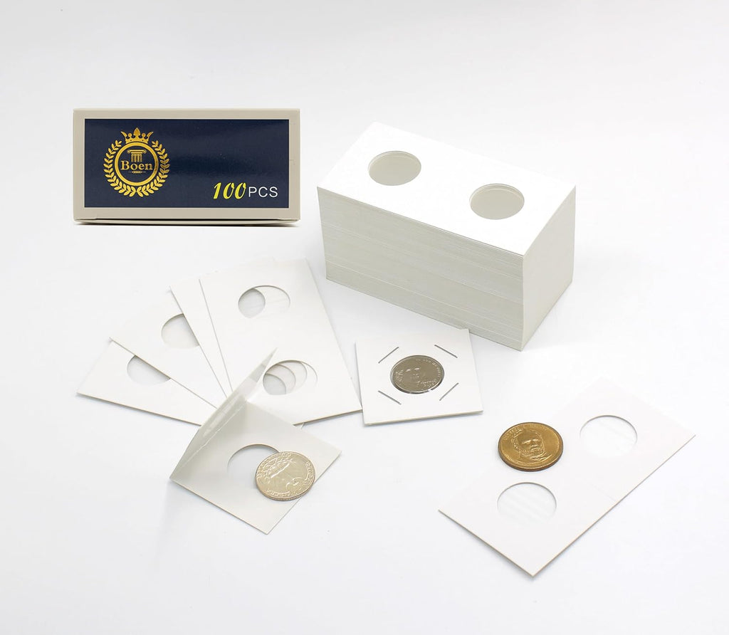 100PCS Coin Flips 23mm/0.9 Inch for Nickel | Coin Holders for Colletors The Coin Collection Supplies The Coin