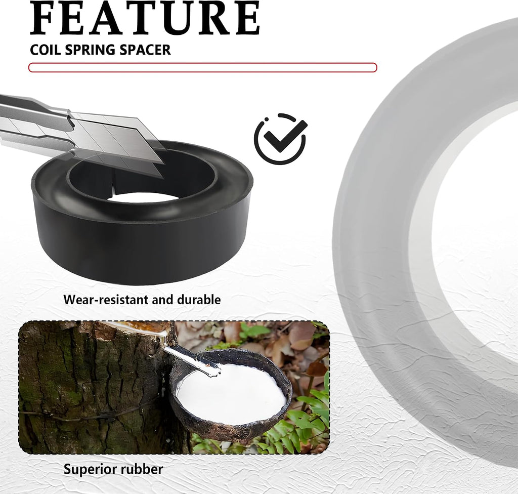 2PCS Coil Spring Spacer for 5-5.5 Inch Car Enhance Spring Rate,Heavy-Duty Coil Spring Booster of Vibration Damping Thick Rubber Washers,Universal Coil Spring Spacers for Car Accessories