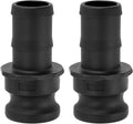 2Pcs Type E 1-1/2" x 1-1/2"Cam Lock Hose Fitting W/ 1.54" Hose Shank