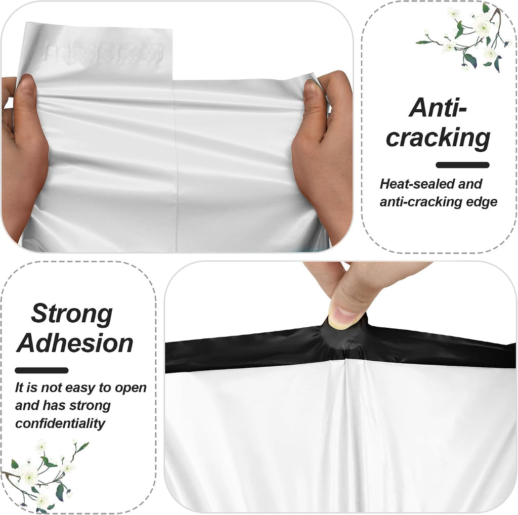 Thank You Poly Mailers 14.5x19 Inch, 50 PCS, White