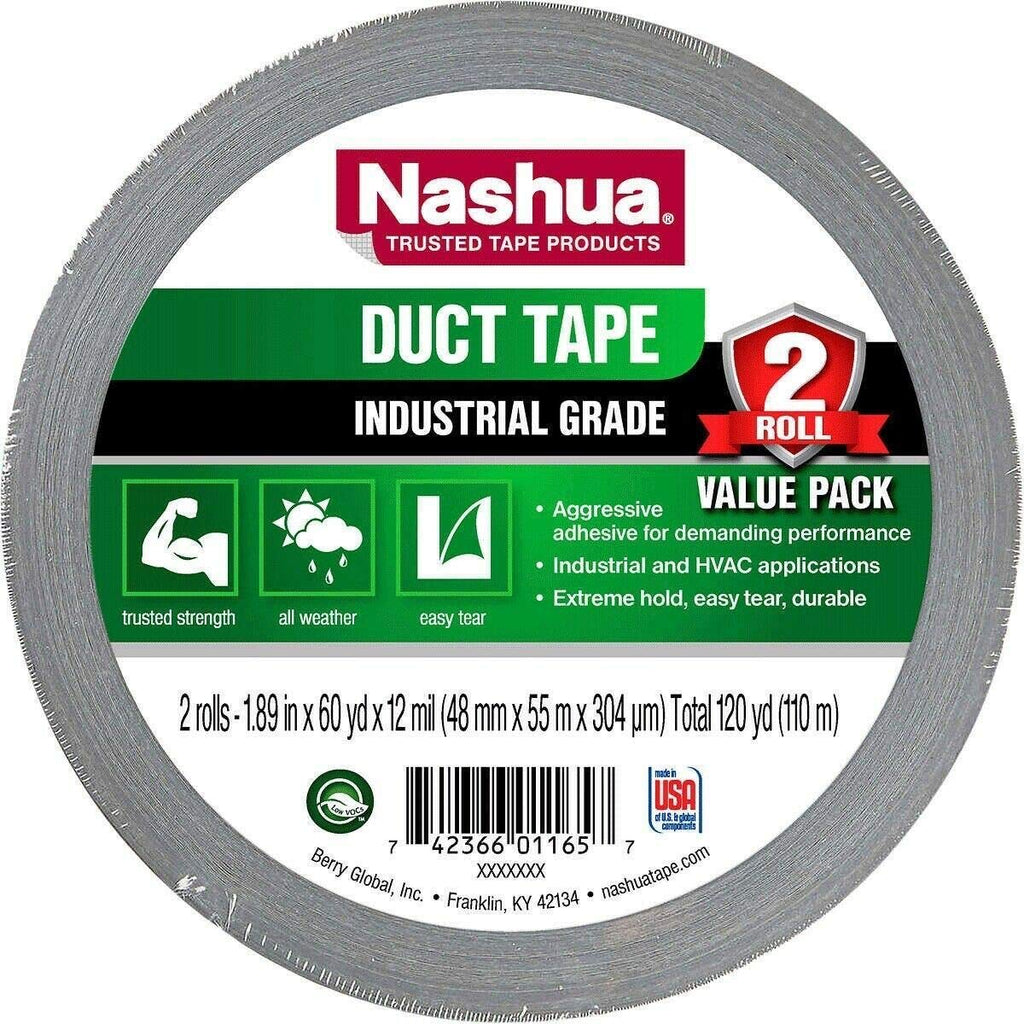 Duct Tape 12 Mil Thick 2" x60 Yard 2 Pack