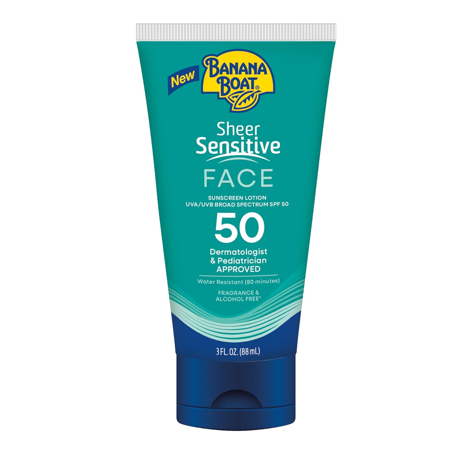 Sheer Sensitive Face Sunscreen Lotion SPF 50, 3 Fl Oz