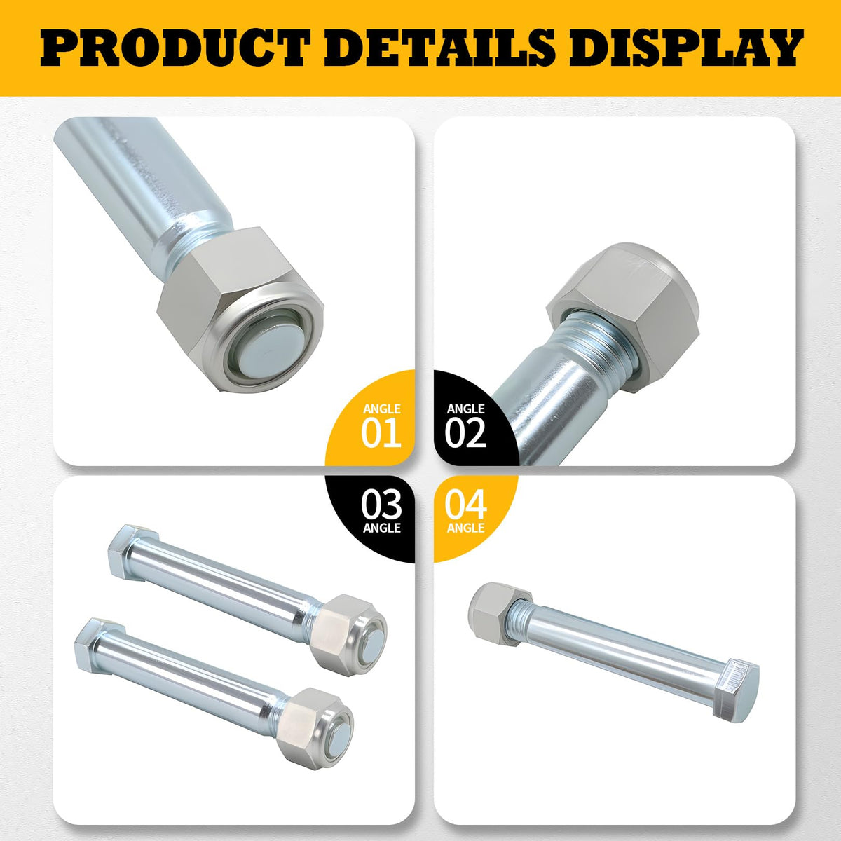 Jecoupoon 2 Pcs 25mm Mini Excavator Pins Compatible with Small Excavator