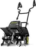 Corded Electric Garden Tiller & Cultivator with 15-Amp Motor and 6 Steel Tines – Heavy-Duty Rototiller with 15.7"