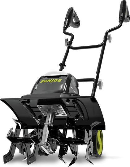 Corded Electric Garden Tiller & Cultivator with 15-Amp Motor and 6 Steel Tines – Heavy-Duty Rototiller with 15.7"