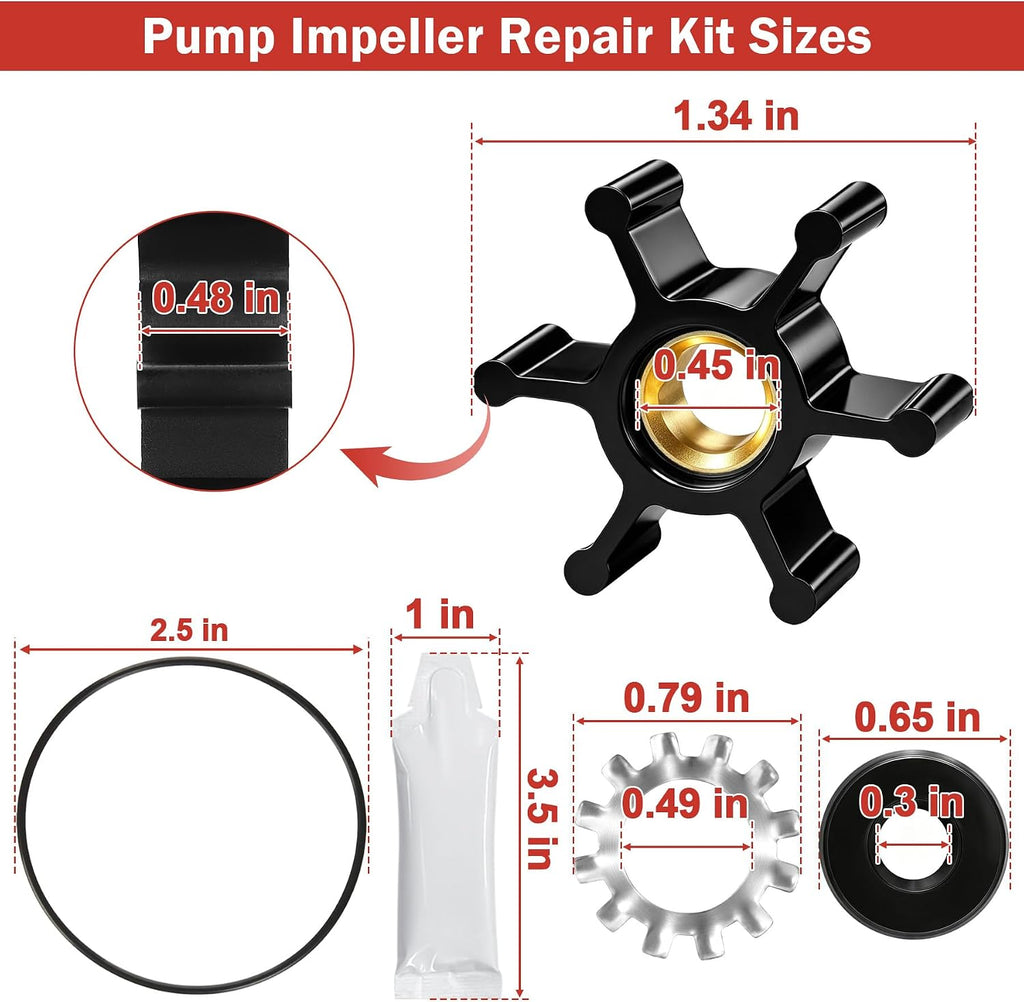 FP003414S FP0F360AC Utility Pump Replacement Impeller Kit Fit for Flotec