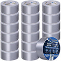 Silver Duct Tape Bulk, 2 Inches x 30 Yards, 16 Pack