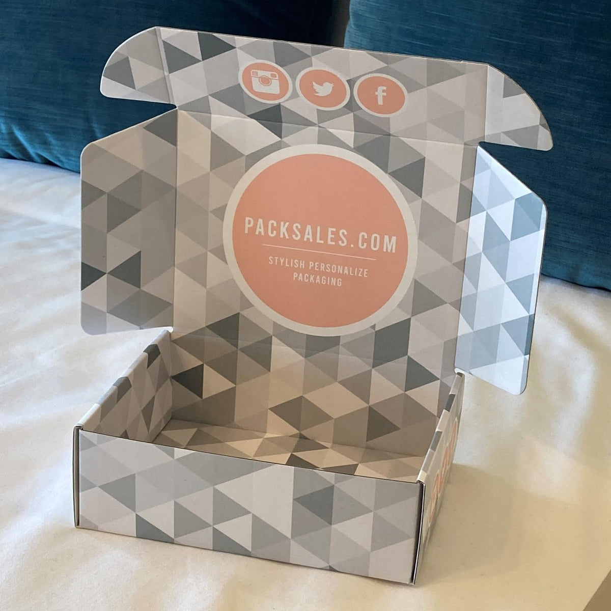 Custom Shipping Boxes (25 Pack) - Printed with Your Logo and Design - Branded Mailer Boxes for Small Business