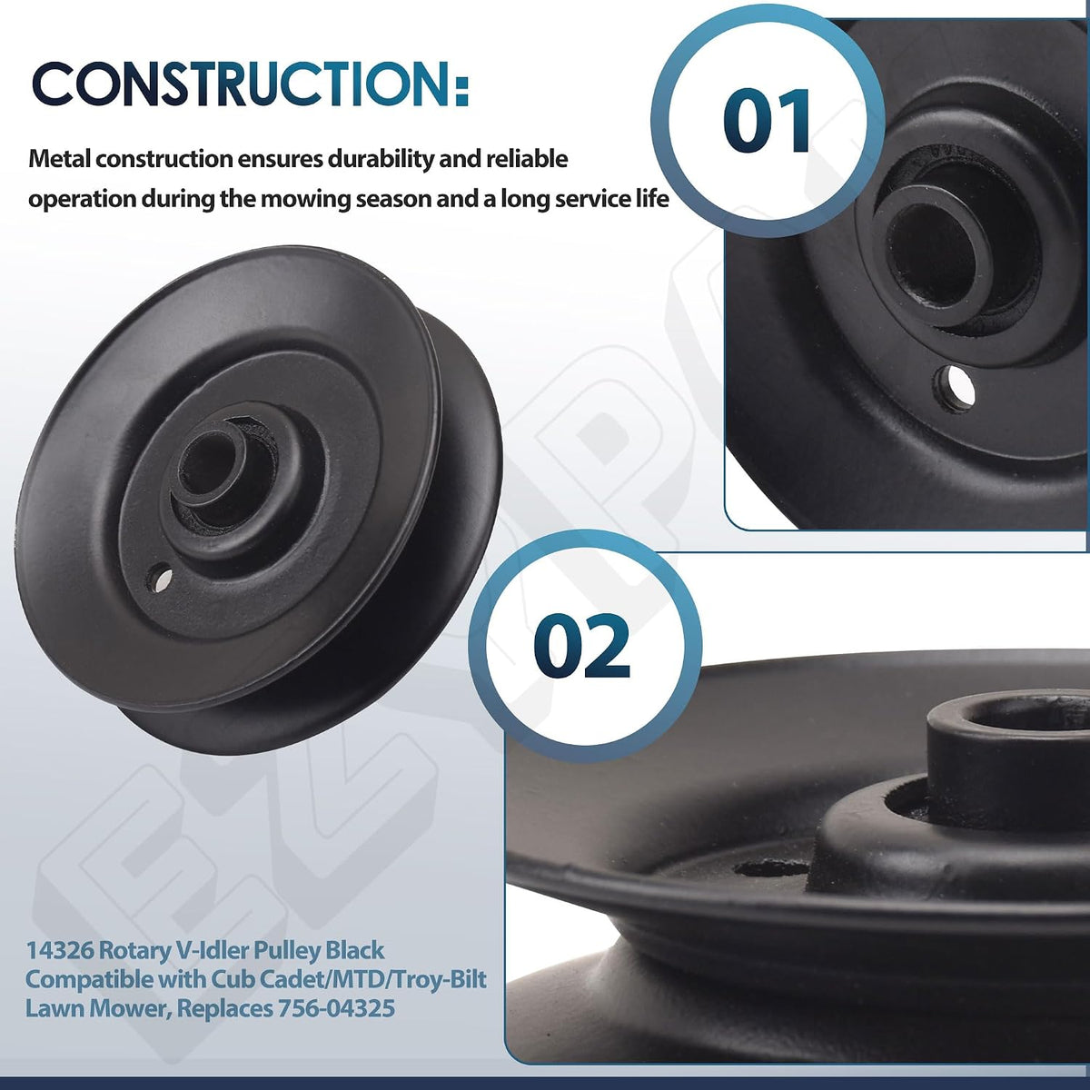 14326 V-Idler Pulley for Cub Cadet MTD Troy-Bilt Craftsman Mowers