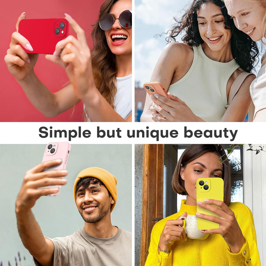 Designed for iPhone 14 Case, Premium Silicone with [Soft Anti-Scratch Microfiber Lining] Shockproof Protective Phone