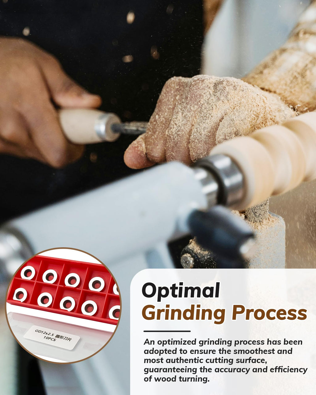 10Pcs 12mm Round Carbide Inserts, Indexable Replacement Cutters Inserts