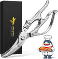 Heavy Duty Poultry Shears, Kitchen Shears with Non-Slip Handle & Safety Lock, All Purpose Kitchen Scissors for