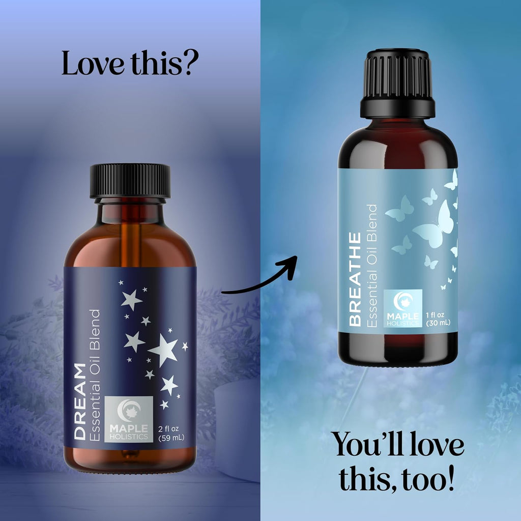 Sleep Essential Oil Blend for Diffuser - Dream Essential Oils for Diffusers Aromatherapy and Relaxation with Clary