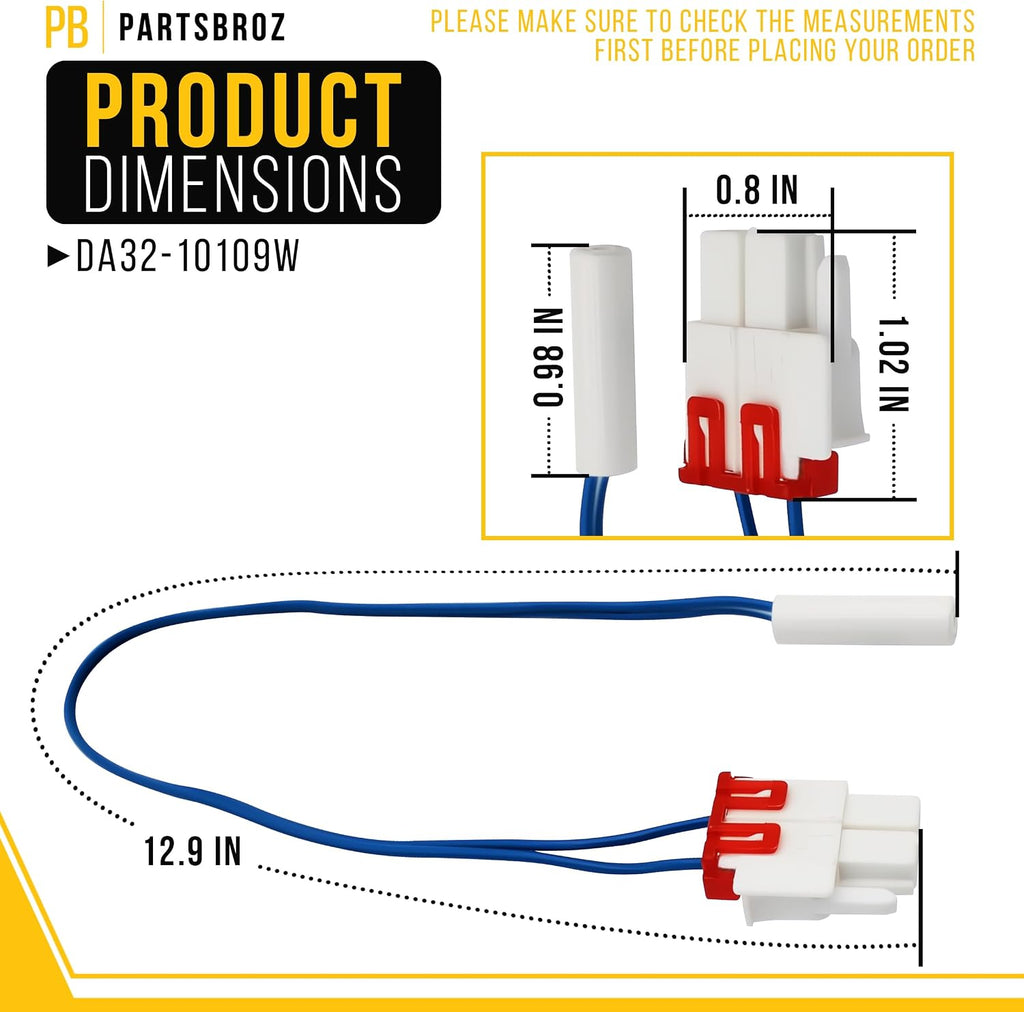 Refrigerator Temperature Sensor for Samsung RS261MDRS