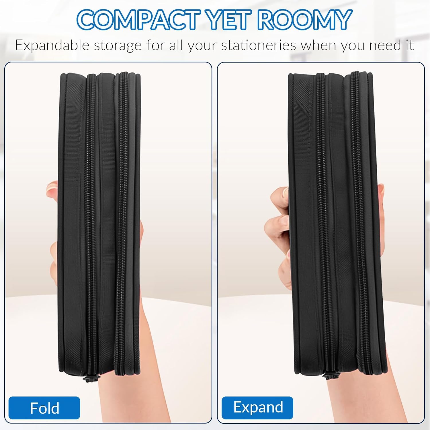 Large Pencil Case for Boys - Boys Pencil Pouch with Zipper Compartments - Big Capacity Pen Box Gamer Pen Bag