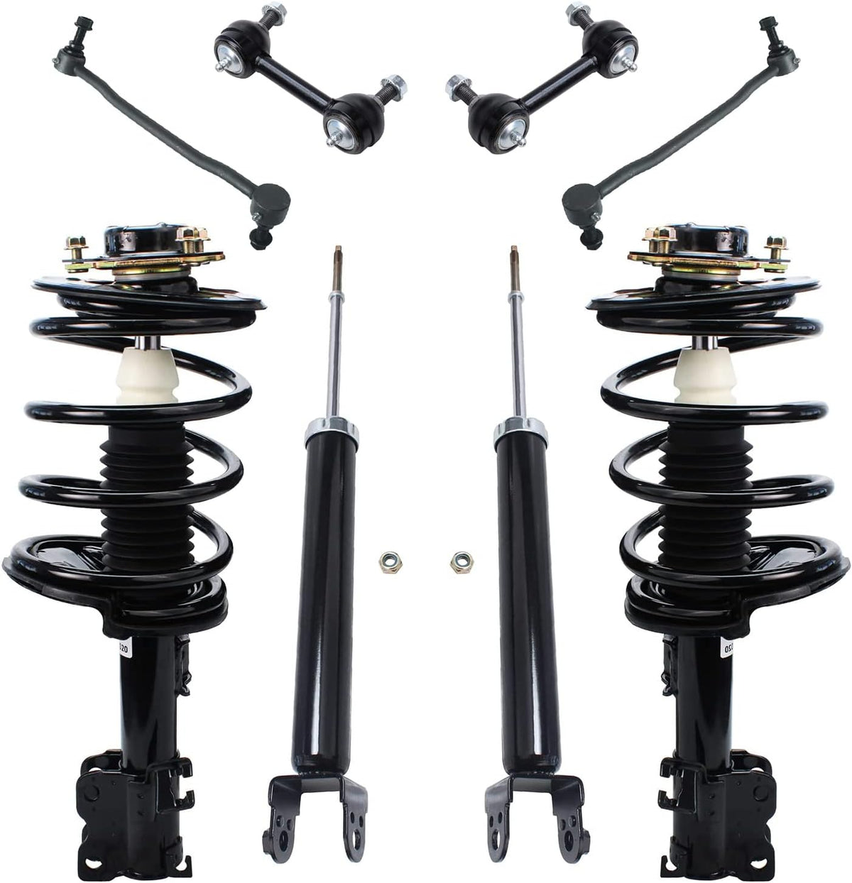 Detroit Axle - 8pc Struts Shocks Kit for 2.5L 2002-2006 Nissan Altima