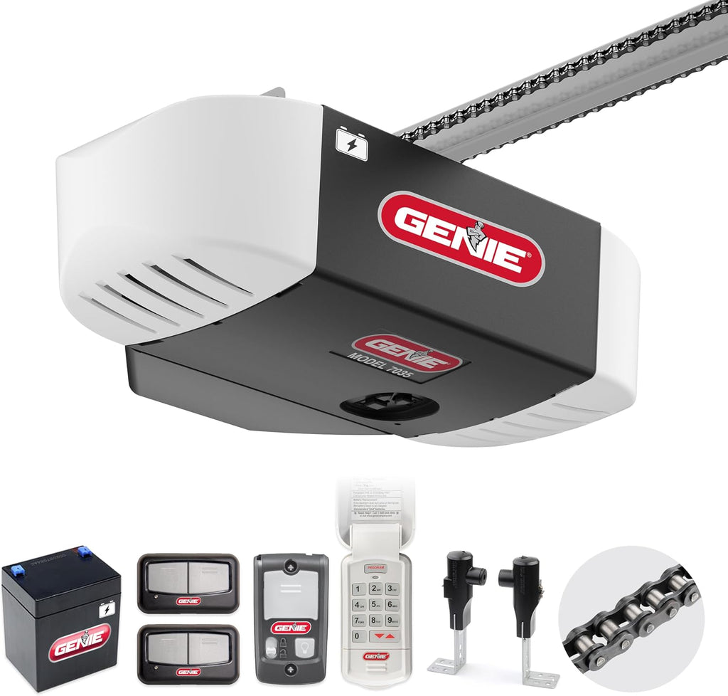 Chain Drive 750 3/4 HPc Garage Door Opener w/Battery Backup - Heavy Duty - Operate your garage door when the primary